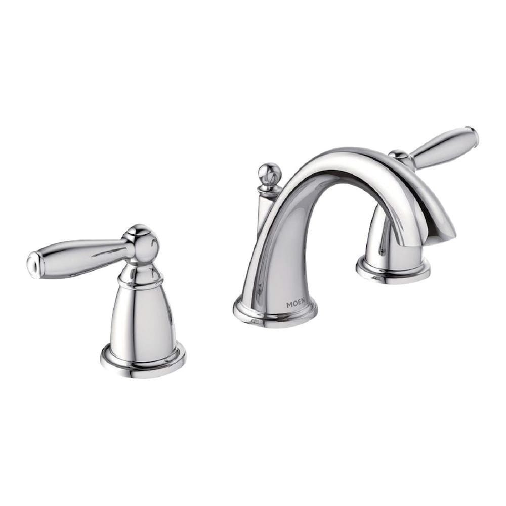Brantford 2 Handle 8-to-16-inch Widespread Bathroom Sink Faucet/Tap in Chrome (Valve Not Included)