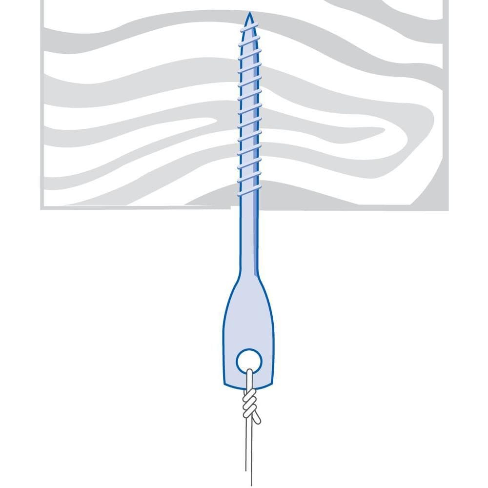 Eye Lag Screws for Wood Joists, 1/4 Inch x 3 Inch Self Starting Tip - (100-Pack)