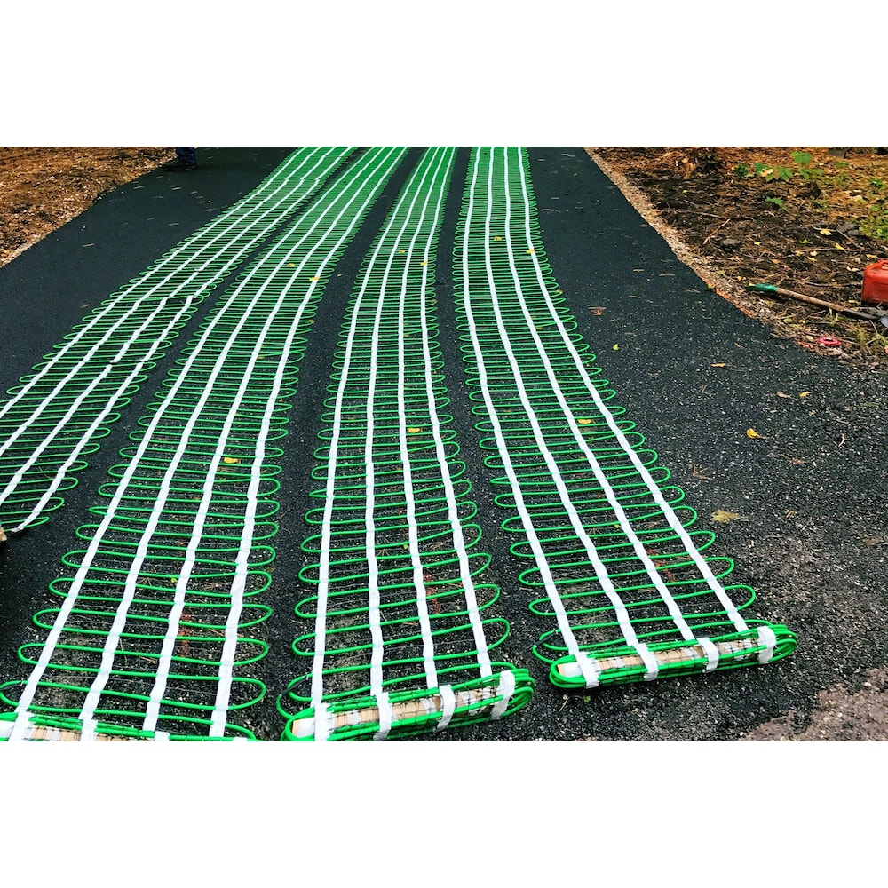 Tapis de fonte de neige WarmlyYours 240 volts 3 pi de largeur x 15 pi de longueur, 45 pi², pour sous l'asphalte, le béton ou les pavés