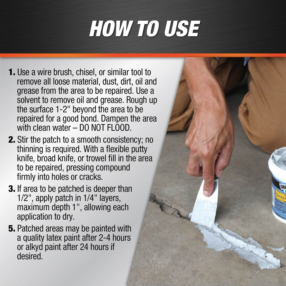 Patch pour béton et mortier prêt à l'emploi 946 ml