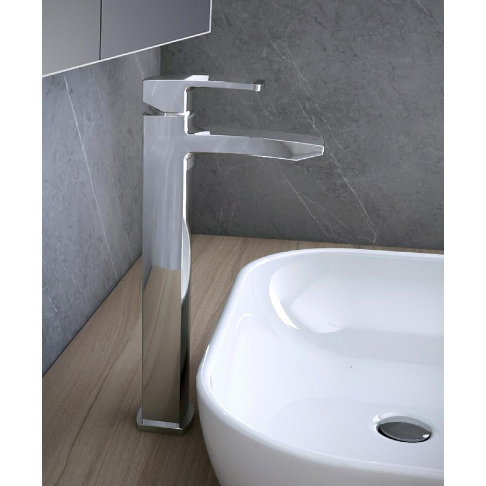 Fiora Single Hole 1-Handle Low Arc Bathroom Faucet in Chrome with Lever Handle