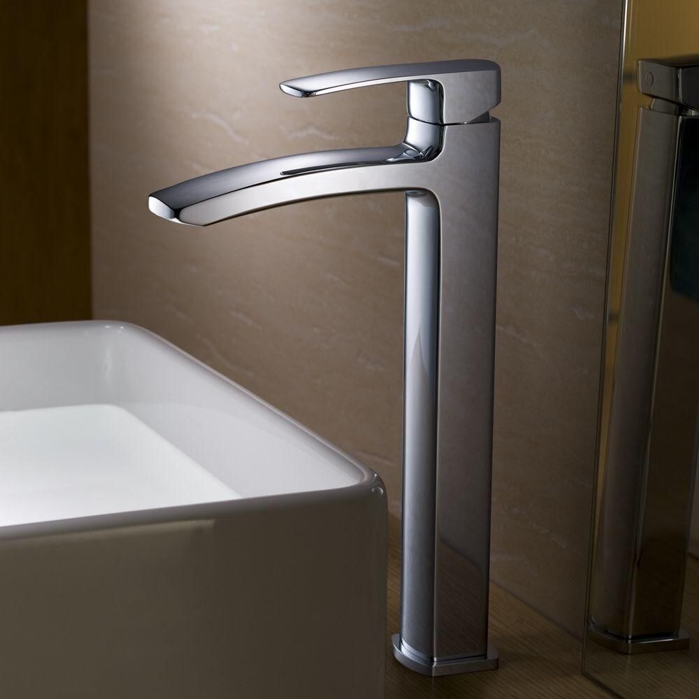 Fiora Single Hole 1-Handle Low Arc Bathroom Faucet in Chrome with Lever Handle