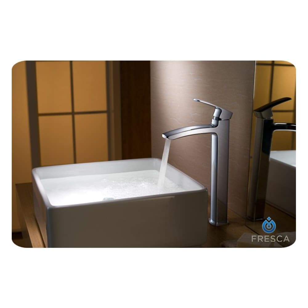 Fiora Single Hole 1-Handle Low Arc Bathroom Faucet in Chrome with Lever Handle