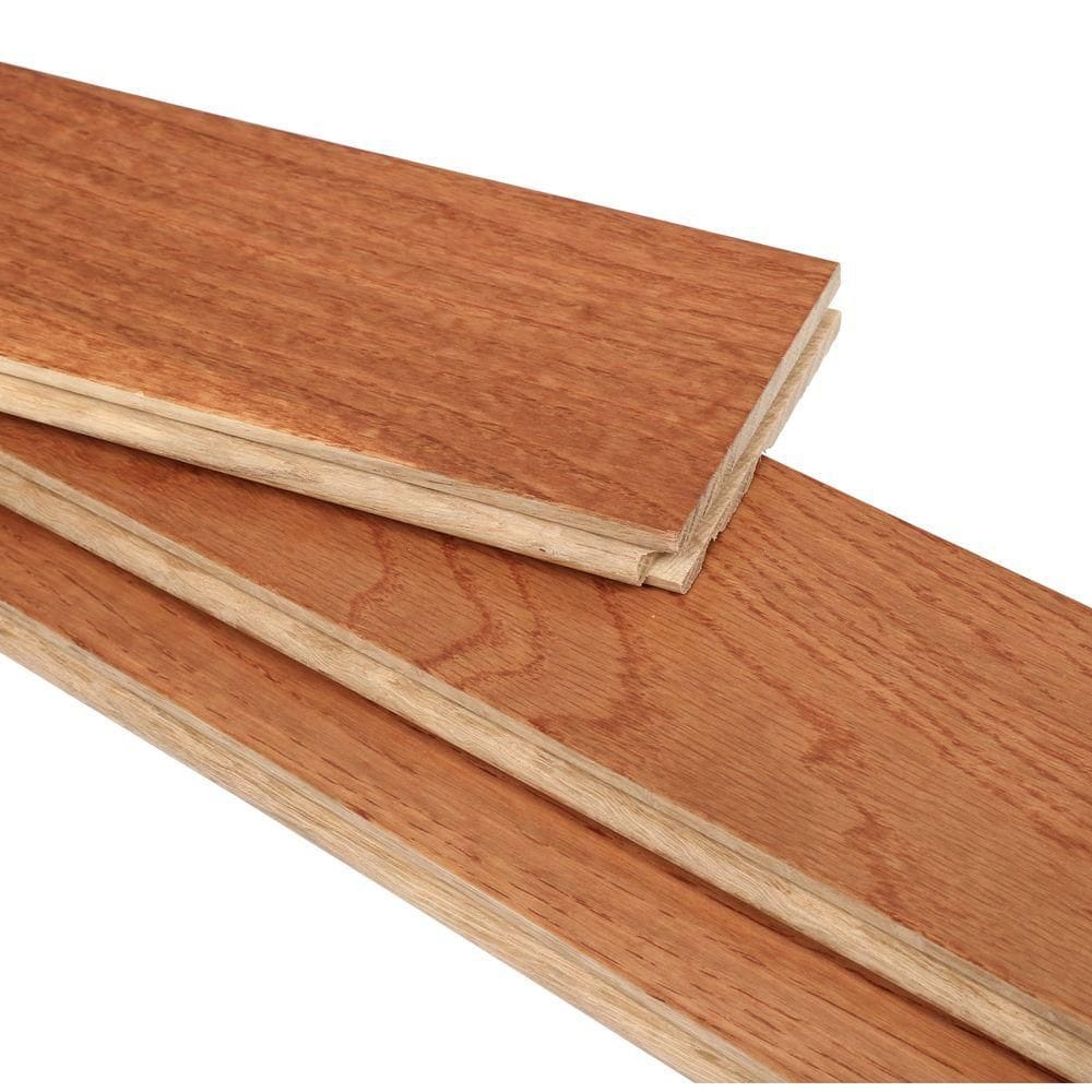 Plancher en bois massif 3-1/4 po x 3/4 po, chêne foncé cuivré (22 pi2/boîte)