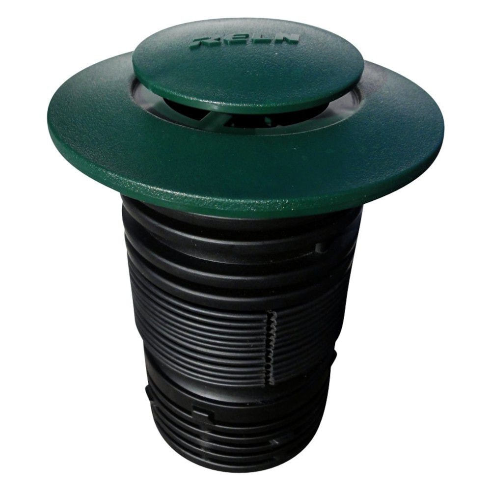 Émetteur escamotable avec coude flexible et extensible, fonction auto-drainante