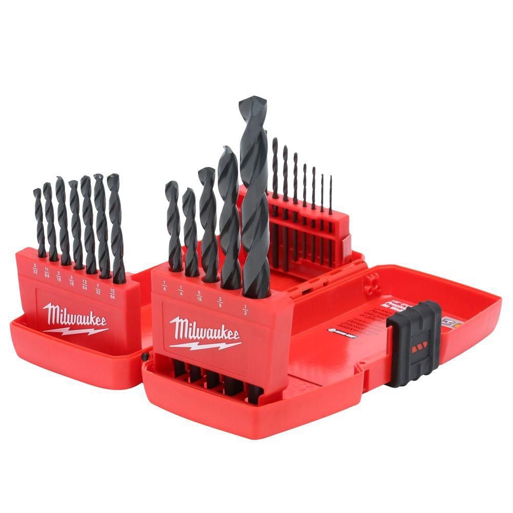 21-Piece Thunderbolt Black Oxide Drill Bit Set