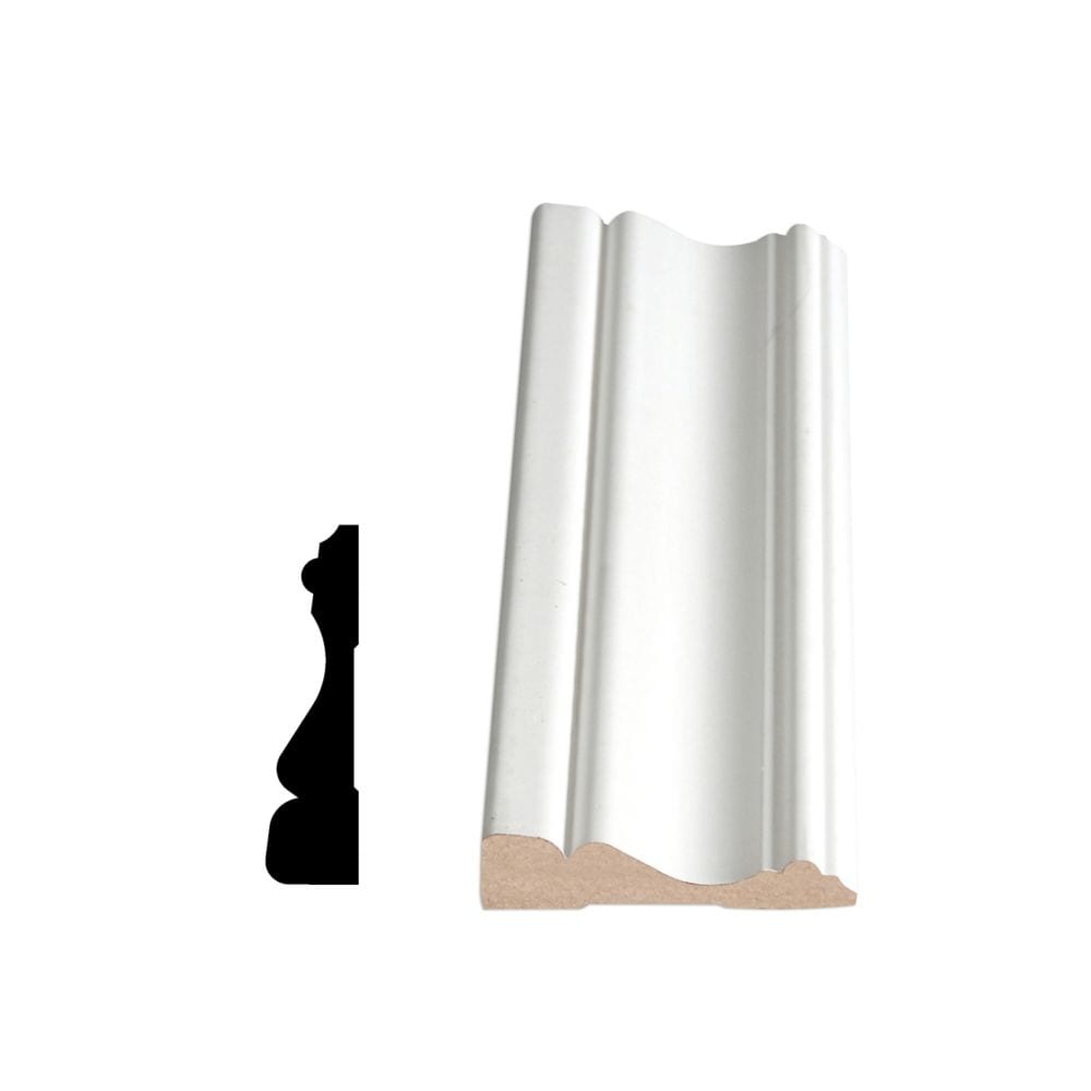 Boîtier en panneaux de fibres apprêtés LDF colonial de 5/8 po x 2 1/2 po