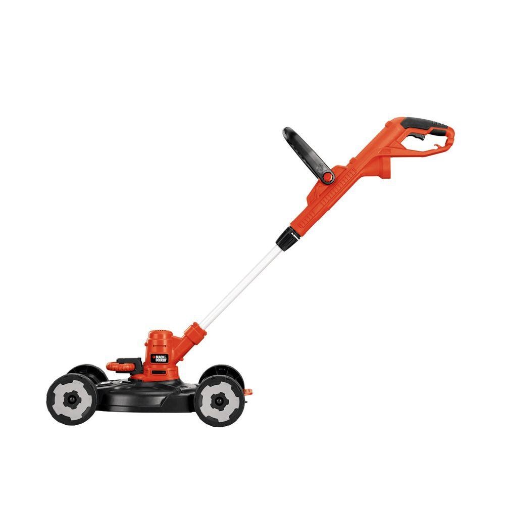 12-inch 6.5 Amp Corded Electric Straight Shaft Single Line 3-in-1 String Grass Trimmer/Lawn Edger/Push Mower
