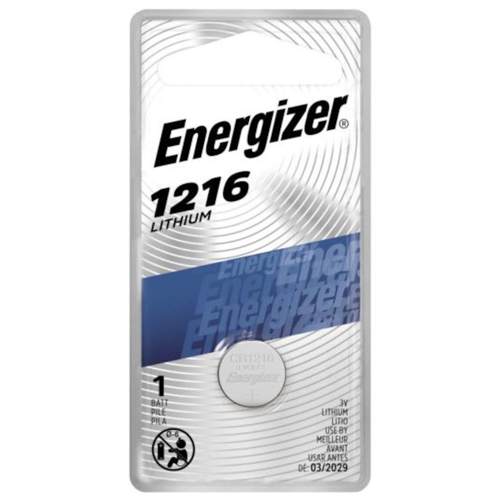 Pile bouton au lithium Energizer 1216, 1 paquet