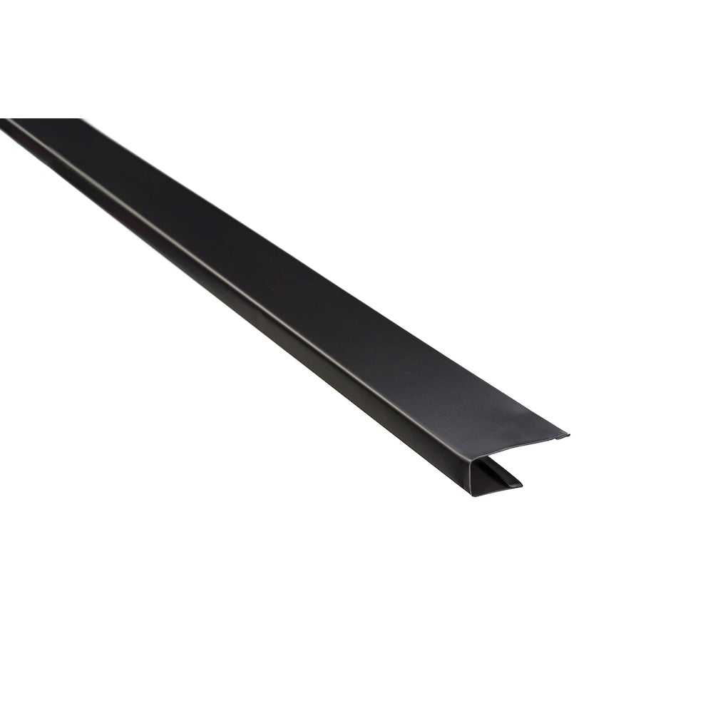 Moulure en J en aluminium de 10 pi L x 1 1/2 po l en noir