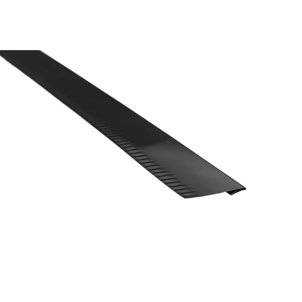 Garniture de seuil en aluminium noir de 10 pi L x 2 po l x 2 po H