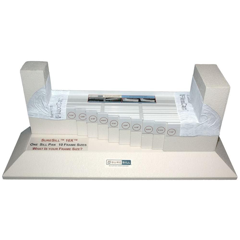 11XS 150-inch Flashing with Sloped Sill Pan, Spare Front Lip and Flexcaps