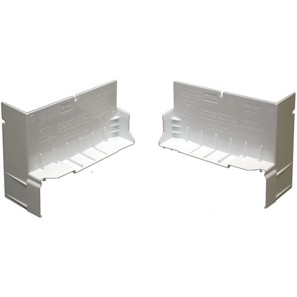 4 1/8-inch Sloped Sill Pan End Caps in White (20-Pack)
