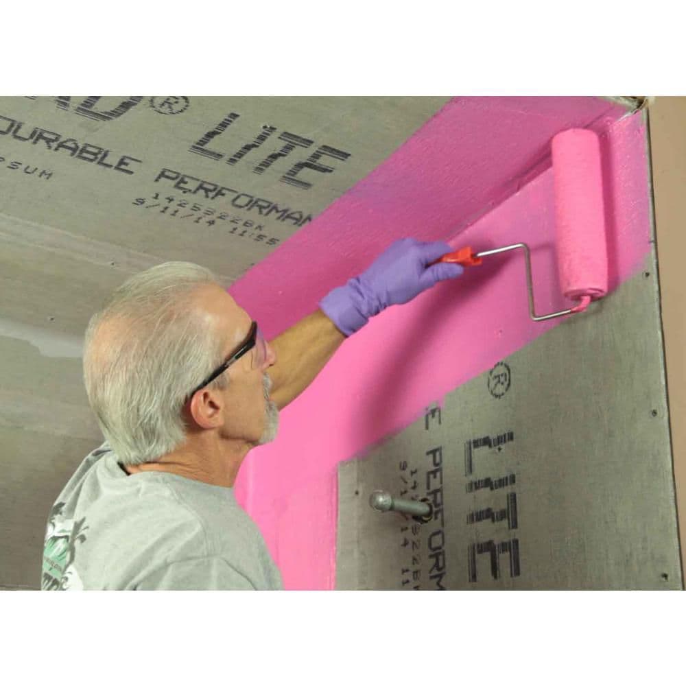Membrane d'étanchéité et de prévention des fissures prête à l'emploi RedGard 13,25 L avec formule à séchage rapide pour les installations de carrelage et de pierre