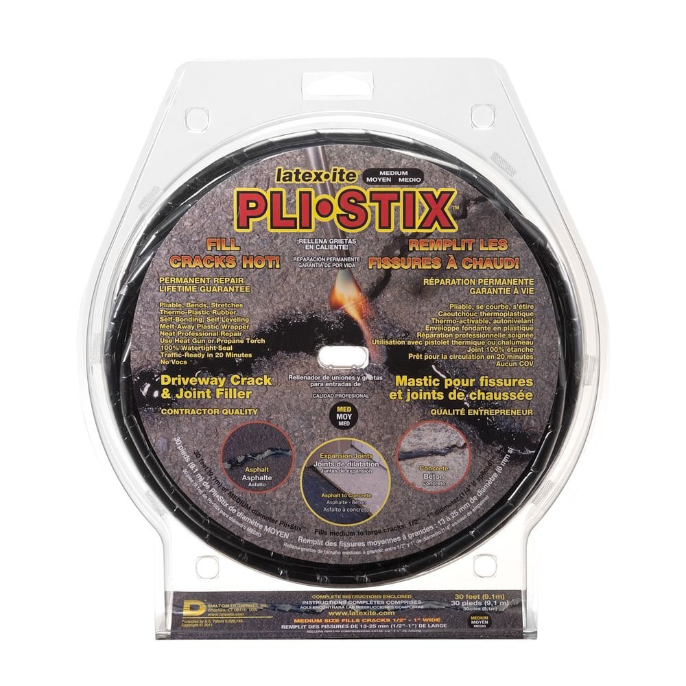 Remplissage permanent de joints et de fissures, noir moyen, 30 pieds