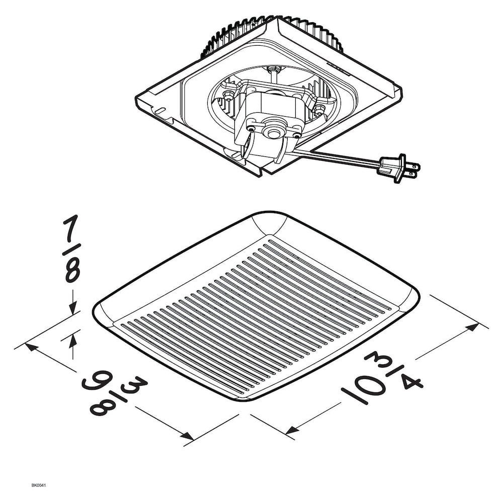 60 CFM 3.0 Sones Bathroom Fan Upgrade Kit (for bathrooms up to 55 sq. ft.)