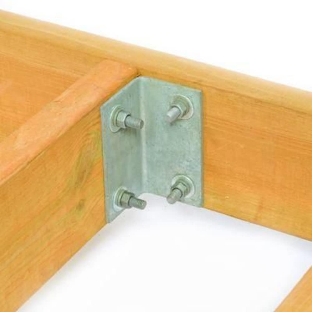 Support d'angle pour solive de quai de qualité commerciale avec finition galvanisée de qualité marine