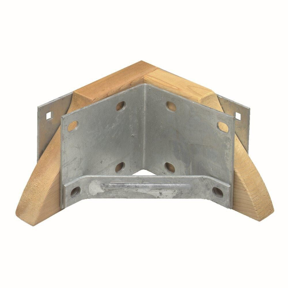 Support d'angle pour solive de quai de qualité commerciale avec finition galvanisée de qualité marine