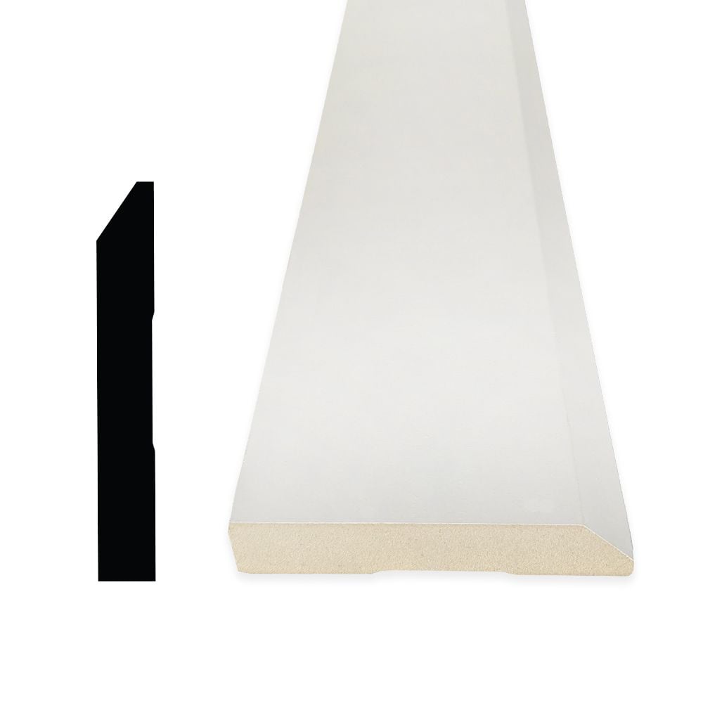 3/4-inch x 3 1/2-inch x 96-inch Modern MDF Primed Fibreboard Casing
