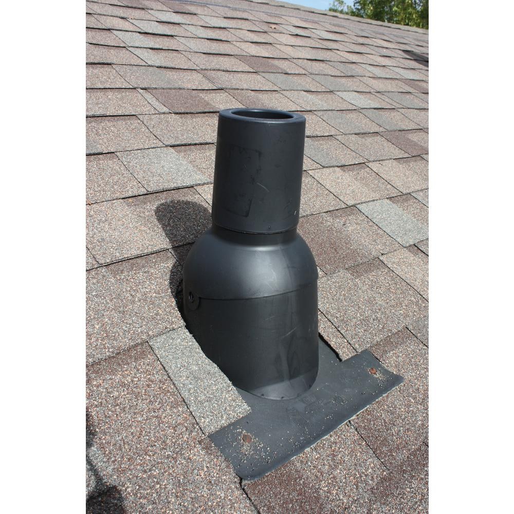 1.5 inch Black vent pipe flashing repair