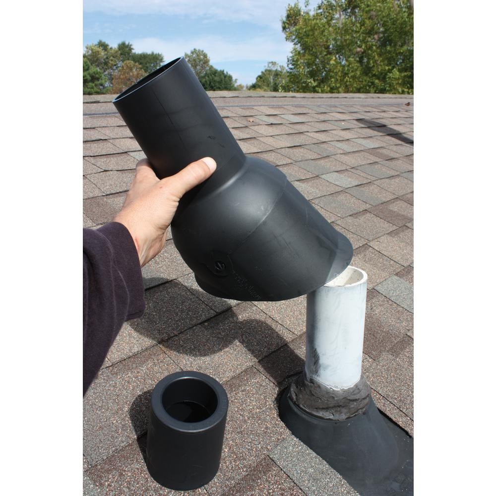1.5 inch Black vent pipe flashing repair