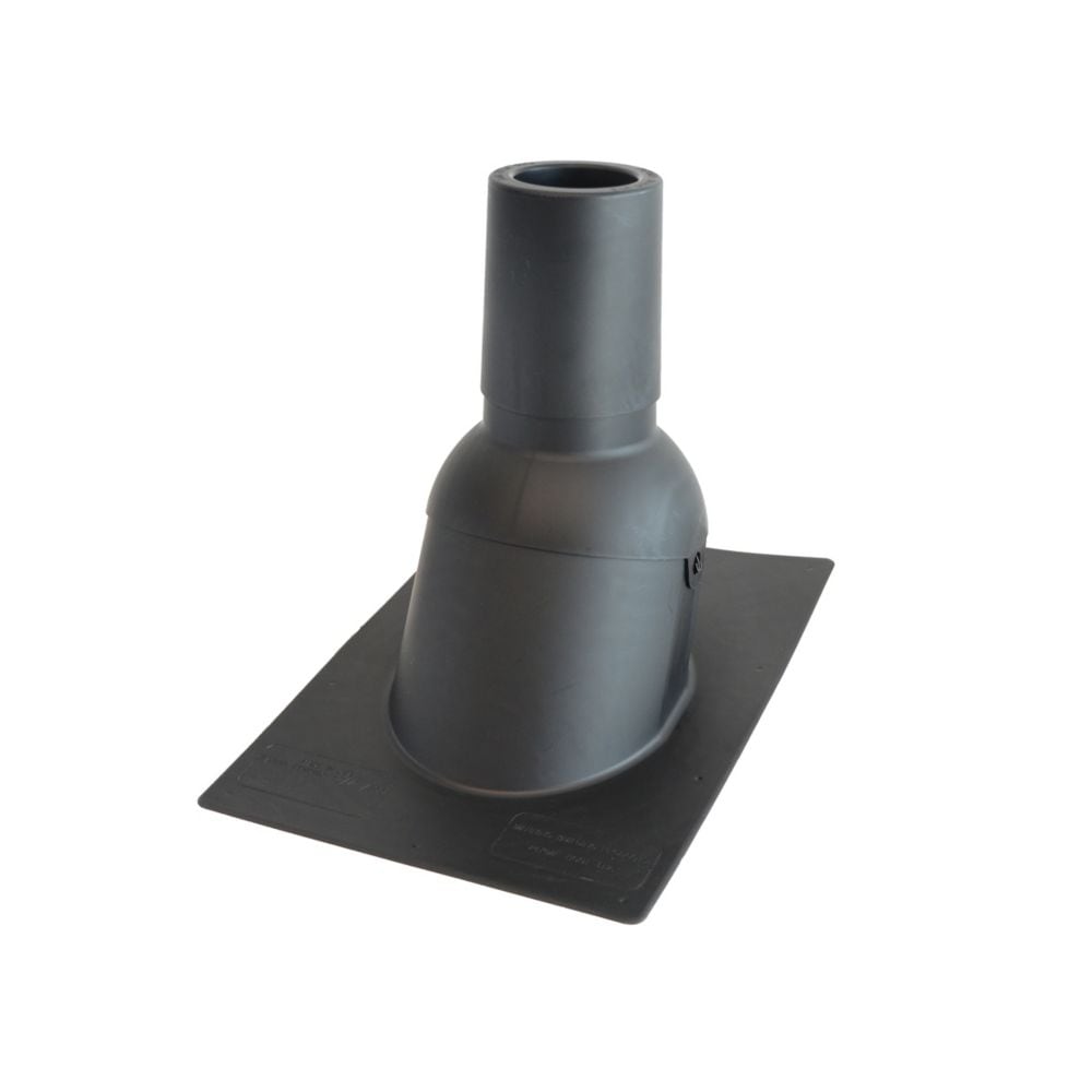 4 inch Black new roof/re-roof vent pipe flashing