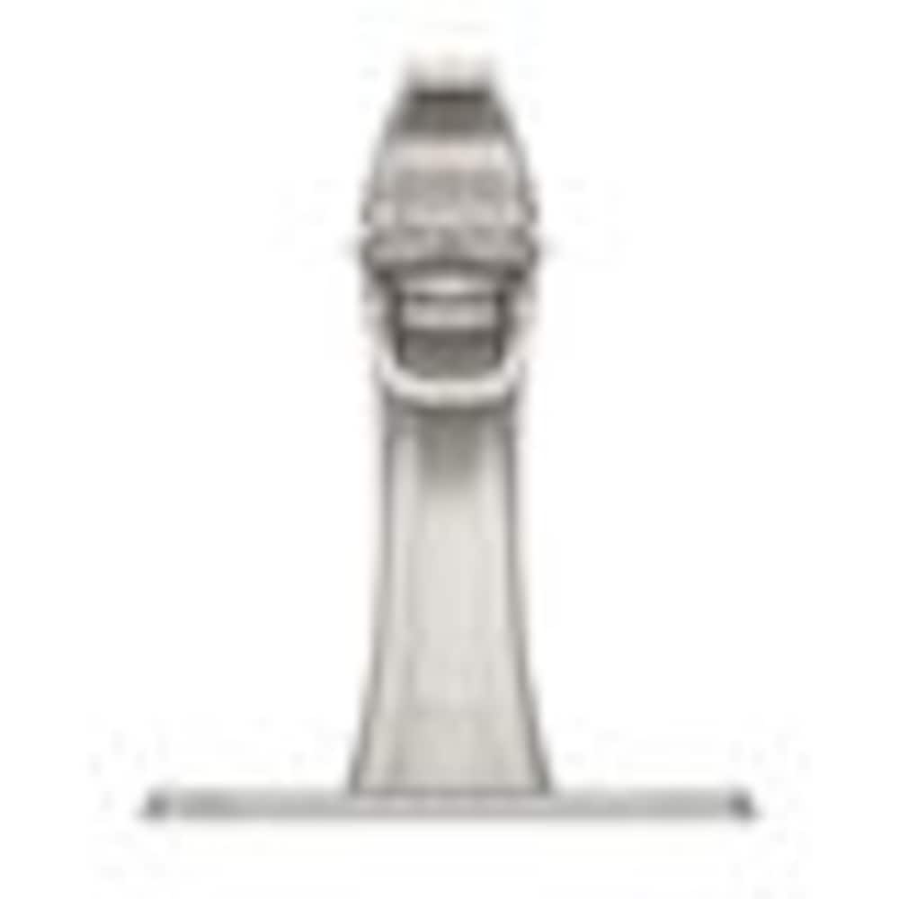 Robinet de lavabo de salle de bain Jaida à poignée unique en nickel brossé à 1 ou 3 trous