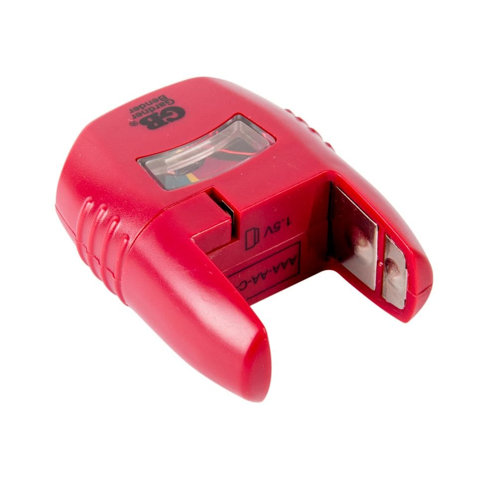 Battery Tester, Analog Low/Good Indicator, Test AA, AAA, C, D, 9 V, 1.5 volt button cells, 1/Ea