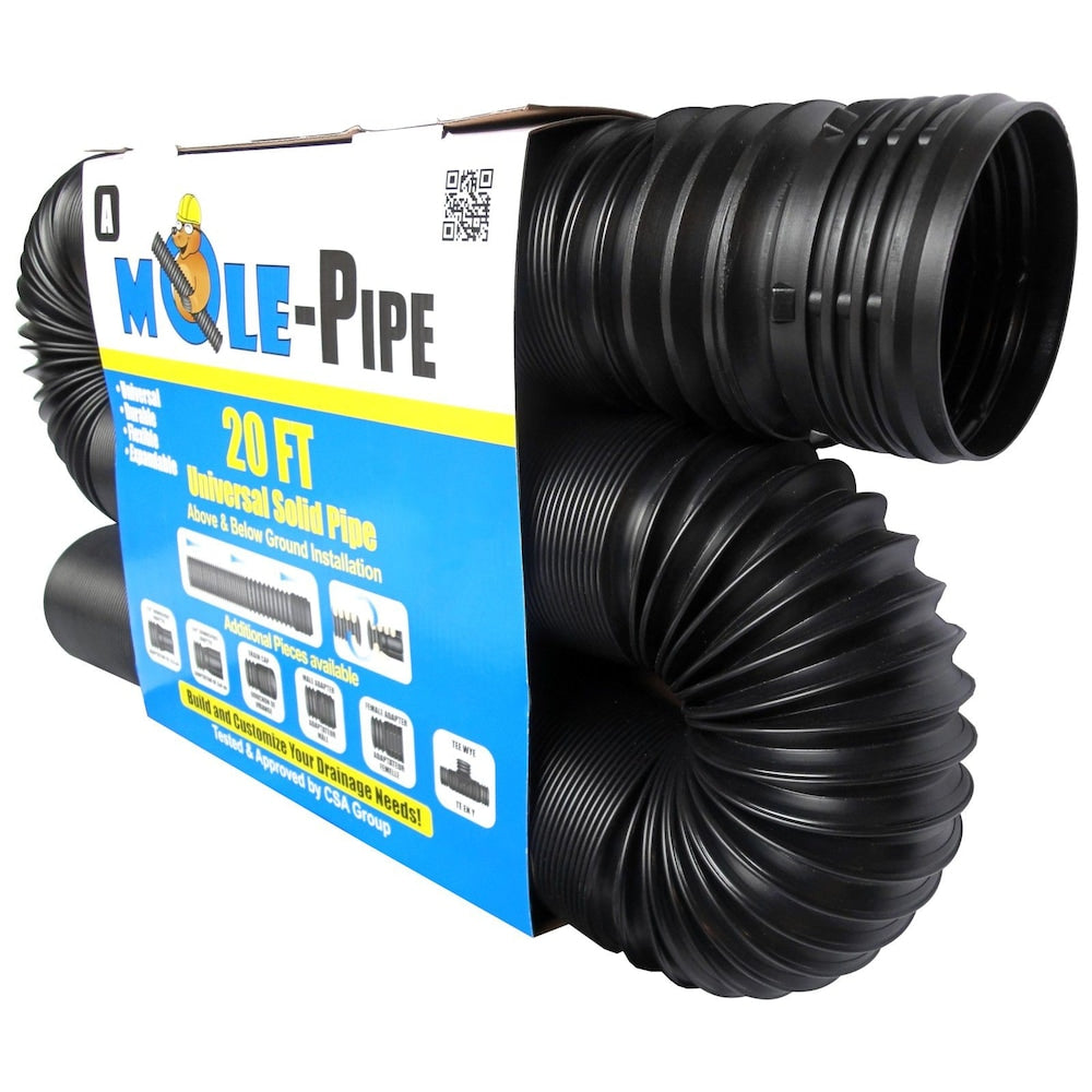 4 in. x 20 ft. Solid Pipe