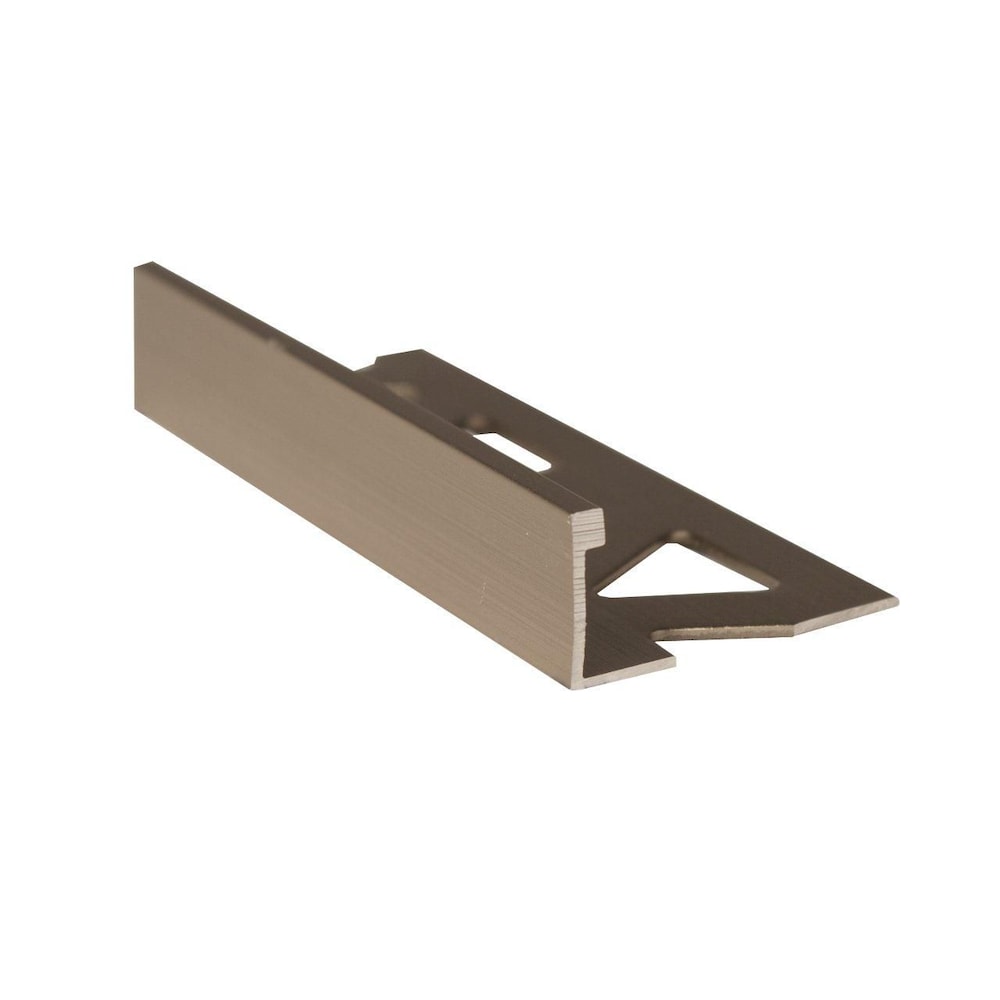 1/2 inch (12Mm) Tile Edge - 8Ft -Satin Titanum - 10 Pcs.