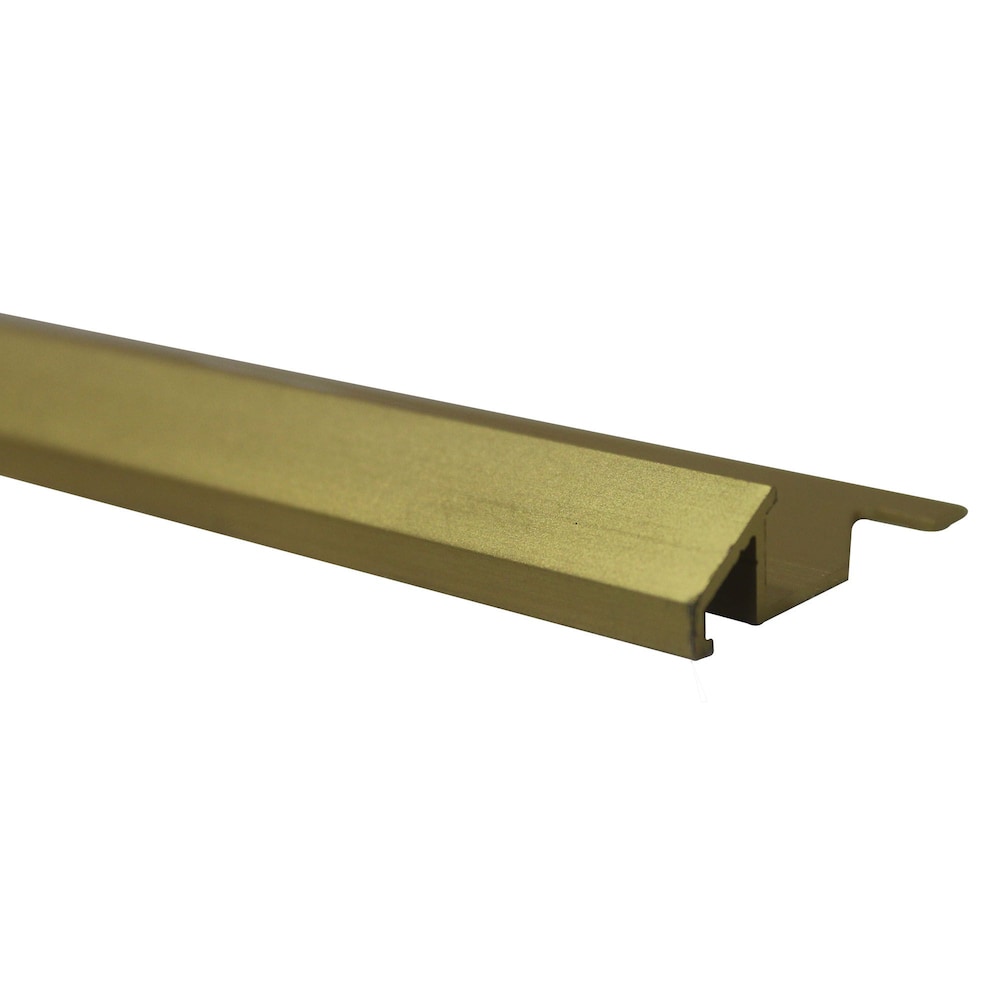 Réducteur de carrelage en aluminium 5/16 po (8 mm) - 8 pieds - Or satiné - (paquet de 10)