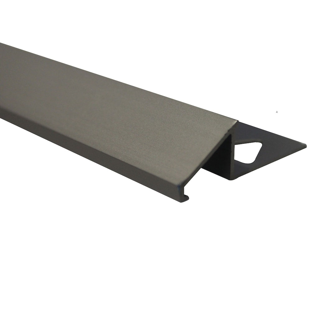 1/2In (12mm) Tile Reducer Satin Titanium (10 Pcs)