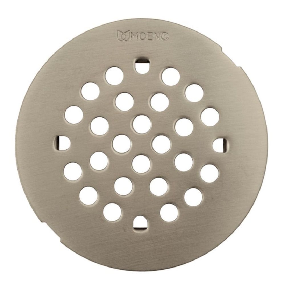 4-1/4-inch Tub and Shower Drain Cover for 3-inch Opening in Brushed Nickel