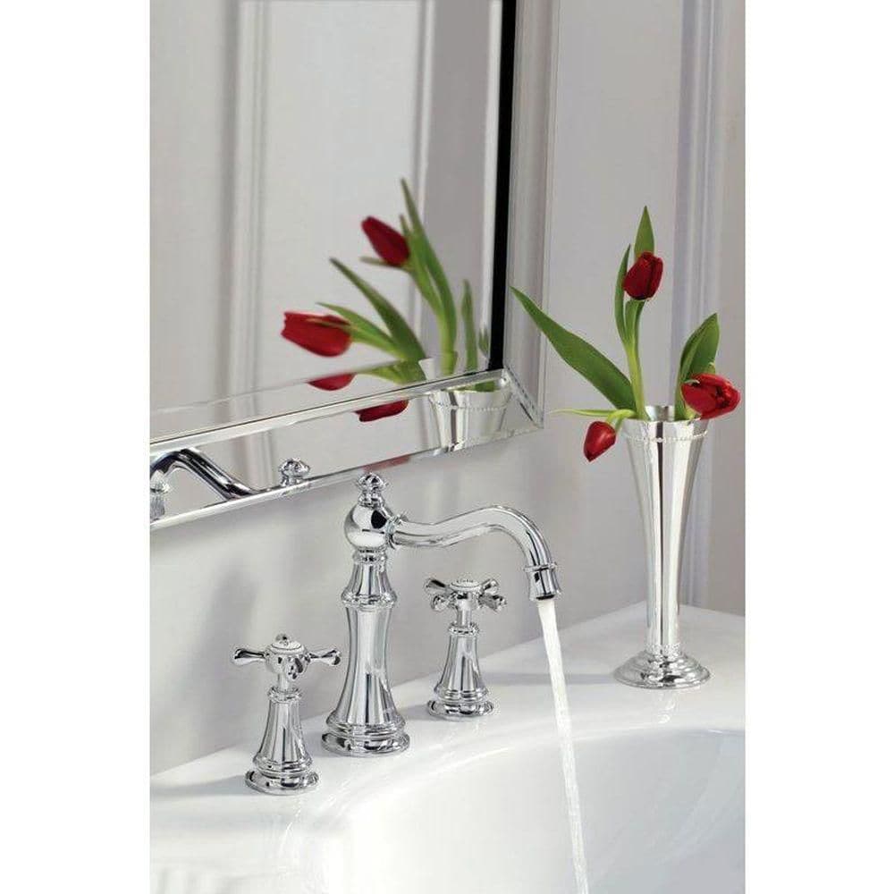 Robinet de lavabo de salle de bain à 2 poignées Weymouth de 8 à 16 pouces en chrome (drain inclus; valve non incluse)