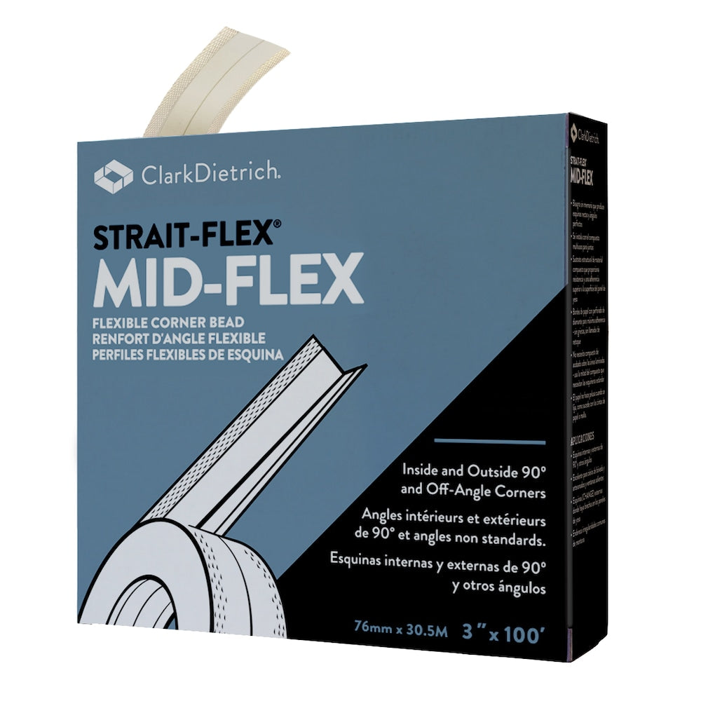 3 in. x 100 ft. Mid-Flex Flexible Paper Corner Bead