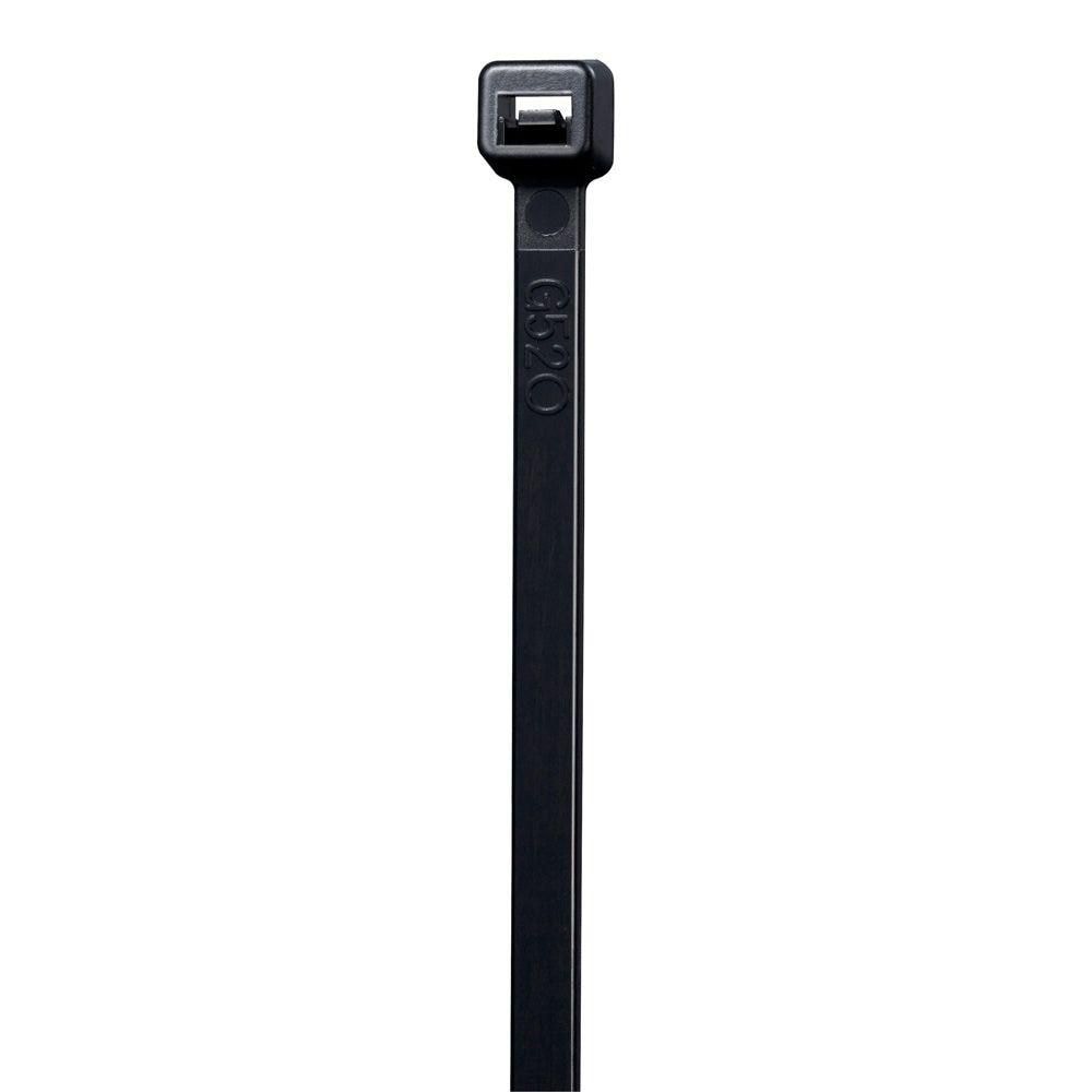 14-inch Cable Ties Indoor/Outdoor Use UV Resistant Nylon Material - Black (100-Pack)