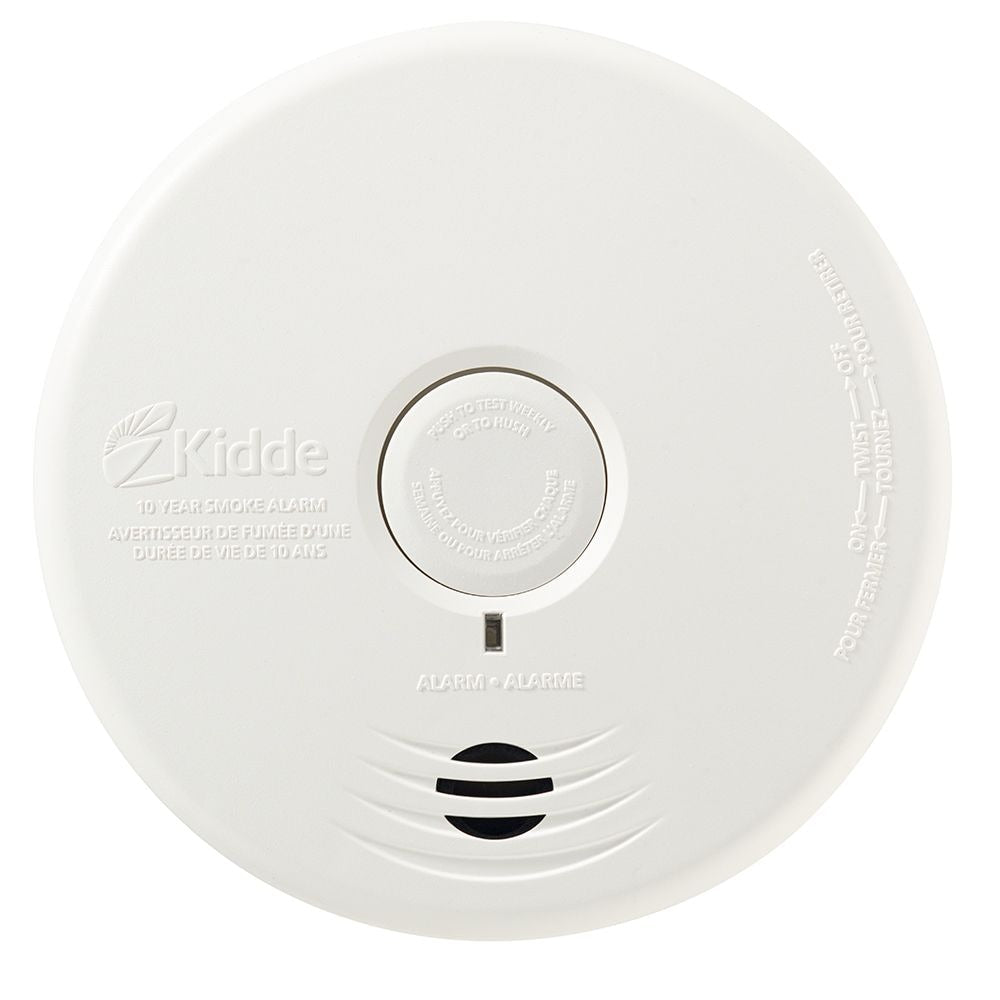 Worry Free Battery Operated Photoelectric Smoke Alarm with Hush Button