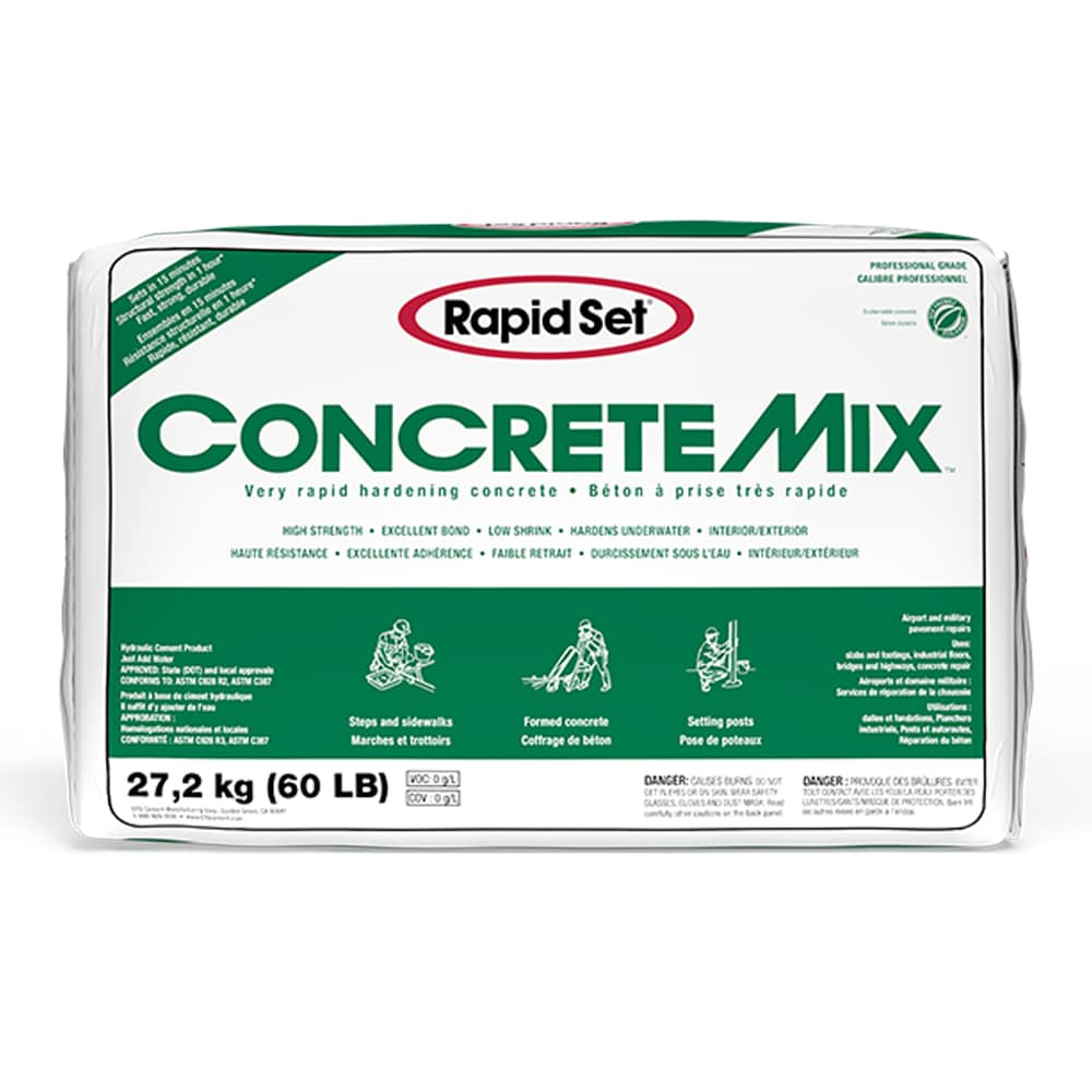CONCRETE MIX, 27.2 Kg, For Concrete, Cement Repair and Construction - Sets in 15 Minutes