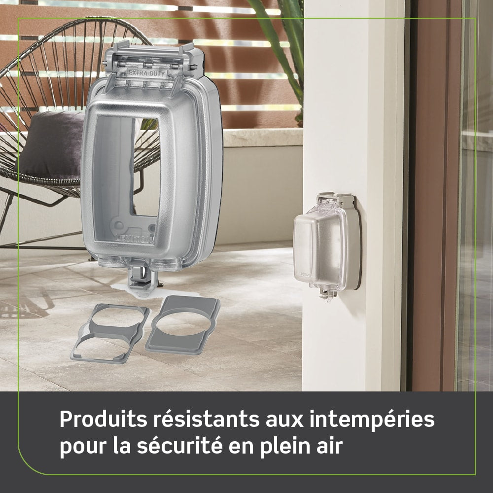 Decora 1-Gang Vertical Weather-Resistant While-In-Use Cover Extra Duty, Clear