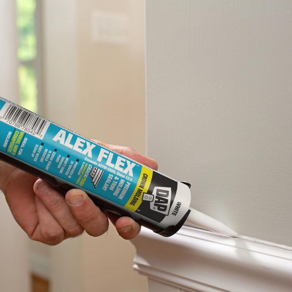 ALEX FLEX® Premium Acrylic Latex Sealant for Moulding & Trim White 300 mL