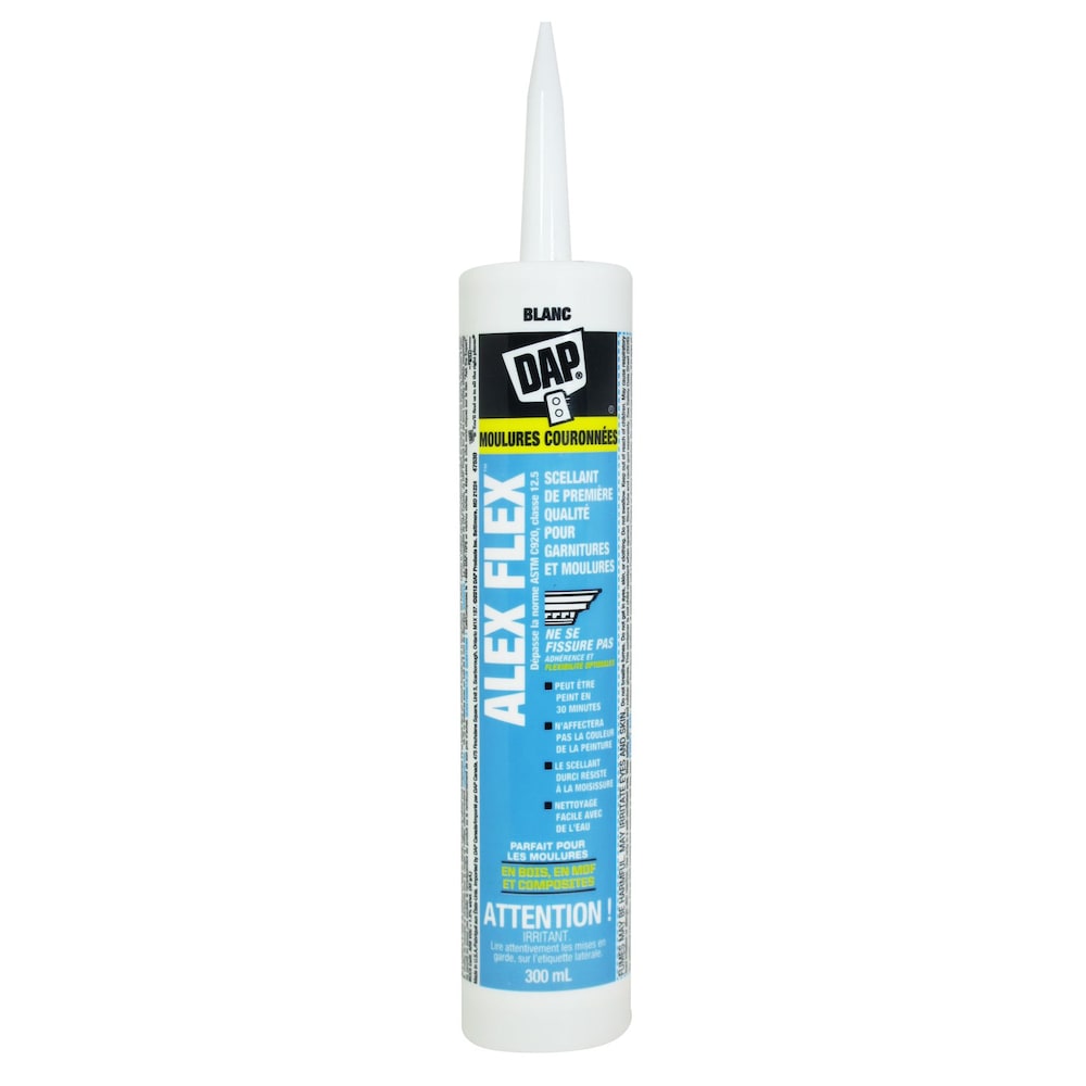 ALEX FLEX® Premium Acrylic Latex Sealant for Moulding & Trim White 300 mL