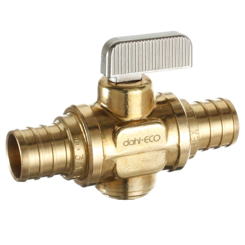 3/4 Crimpex x 3/4 Crimpex, Inline, Straight, Brass, Lead-Free