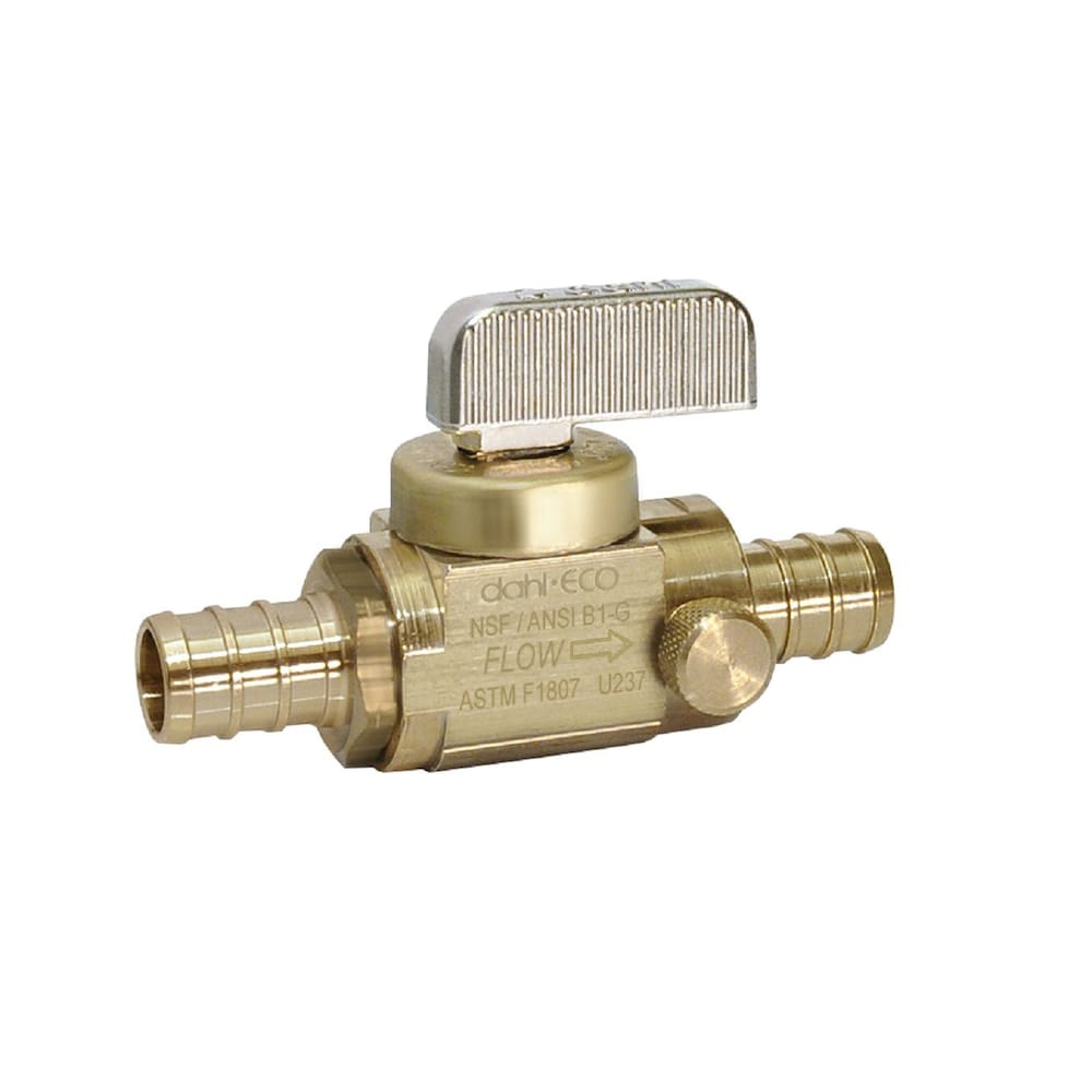 1/2 Krimpex x 1/2 Krimpex avec drain, drain en ligne, droit, laiton, sans plomb