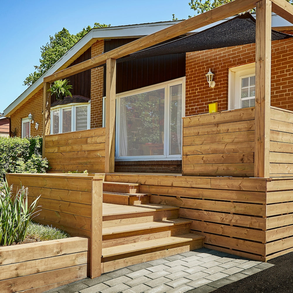 Poteau en bois traité sous pression de 6 x 6 x 12 pi (convient au contact avec le sol)