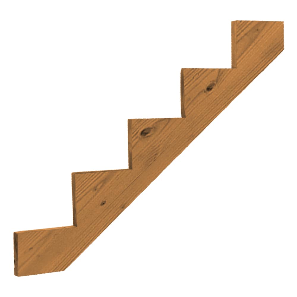Pressure Treated Wood 5-Step Stair Stringer
