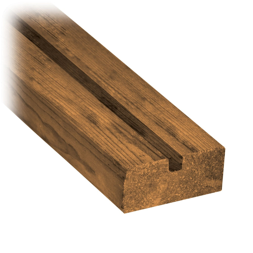 2 x 4 x 8' Grooved Pressure Treated Wood (Above Ground Use Only)