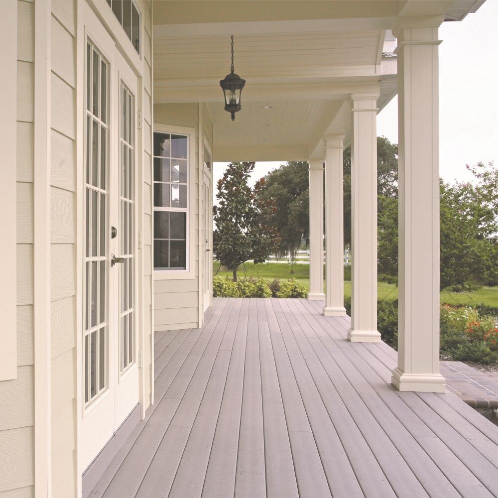 Couvre-poteau carré en PVC peint et apprêté de 6 po x 6 po x 8 1/2 pi pour l'intérieur et l'extérieur