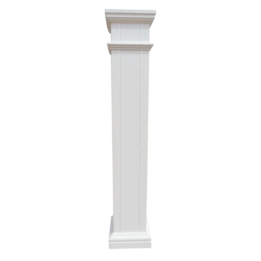 4-inch x 4-inch x 8 1/2 ft. Square Primed Painted Interior and Exterior PVC Post Cover