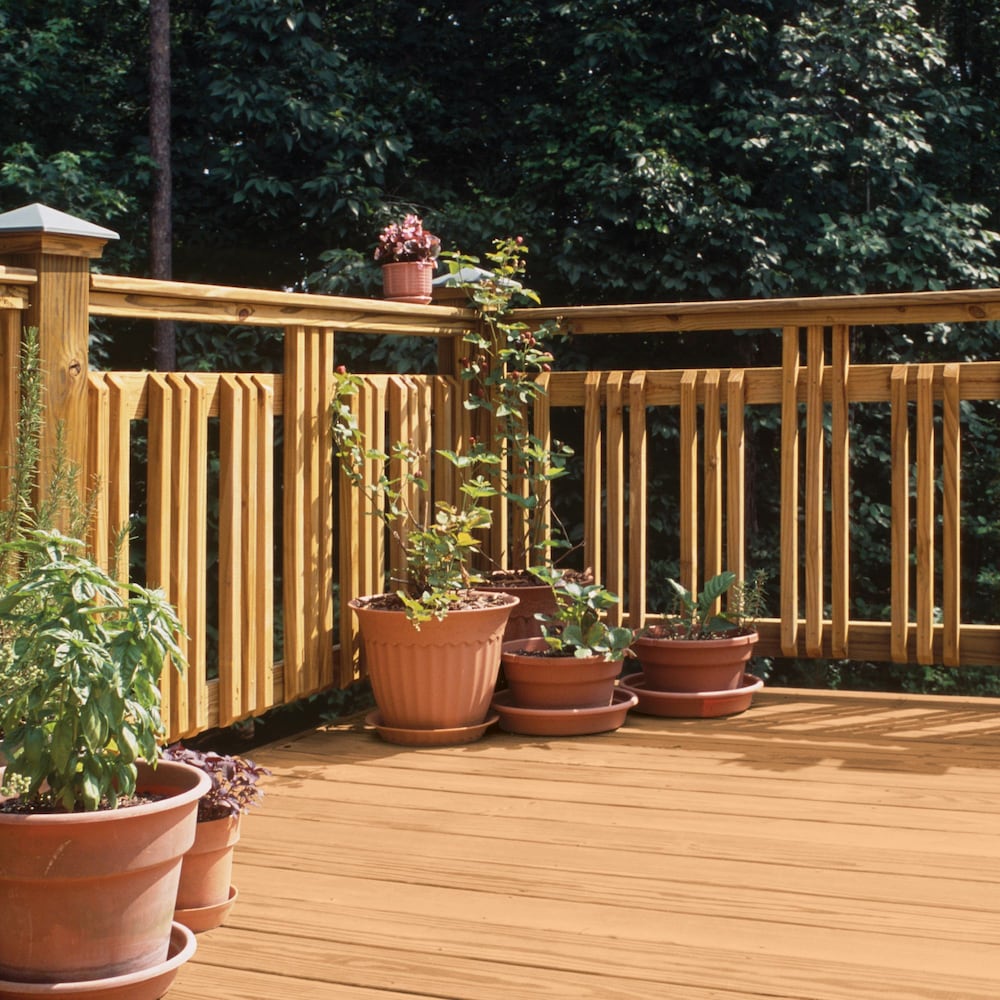 2x2x42" Pressure Treated Wood Baluster for Horizontal and Stair Railings