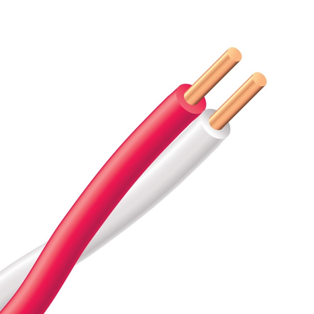 20/2 Bell Wire 30M Electrical Wire - Red and White